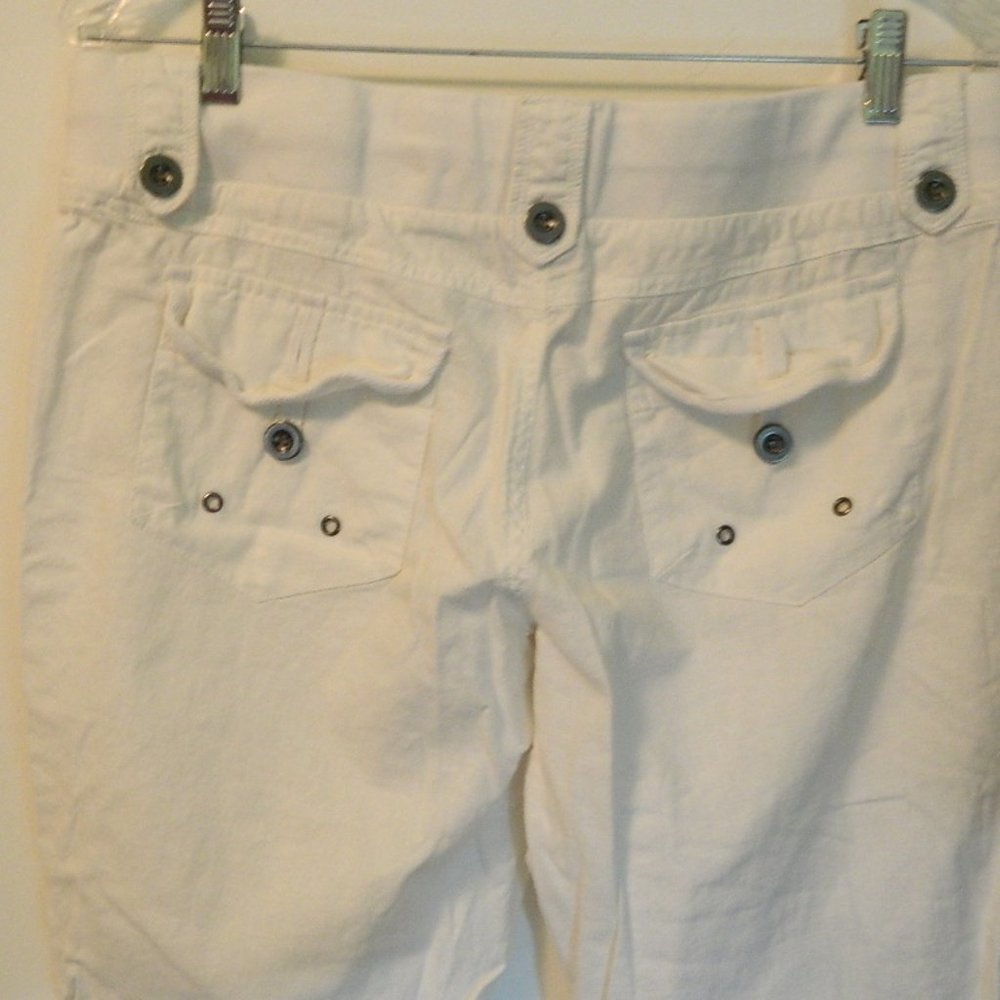 White Linen Pants - Picture 3 of 6